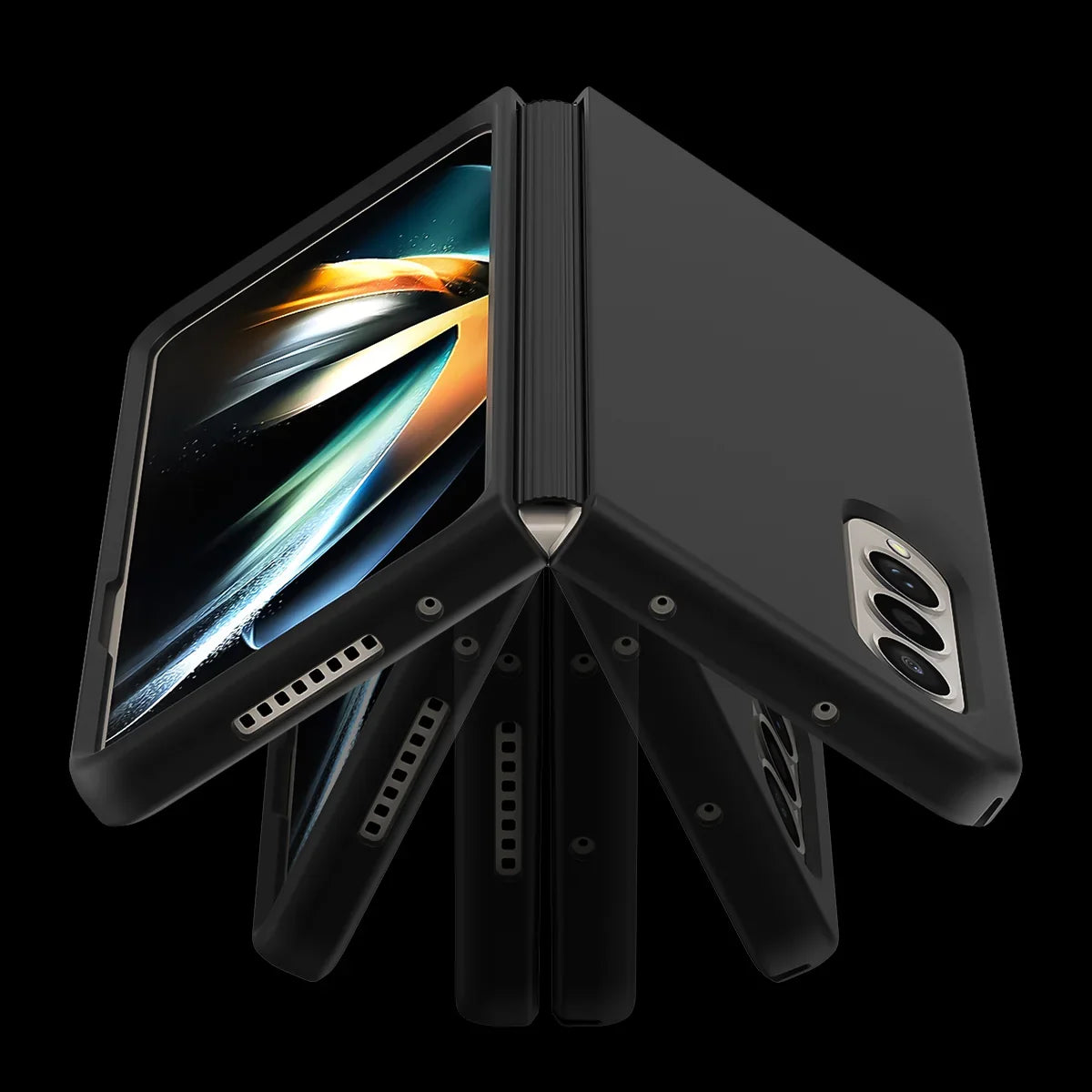 Araree Aeroflex Case For Z Fold 4 - Black - Tashqila Araree Aeroflex Case For Z Fold 4 - Black - Tashqila